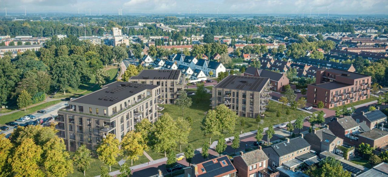 Impressie van appartementencomplex Podium in Etten-Leur, waarvoor ASLY TECHNIEK de complete elektrotechnische installatie verzorgde